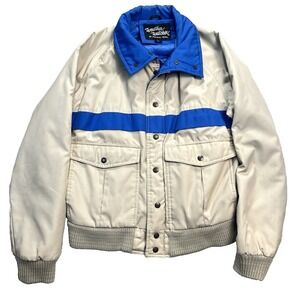 VTG Weather Watcher Pacific Trail Bomber Jacket Quilted Lining Sport Coat Medium